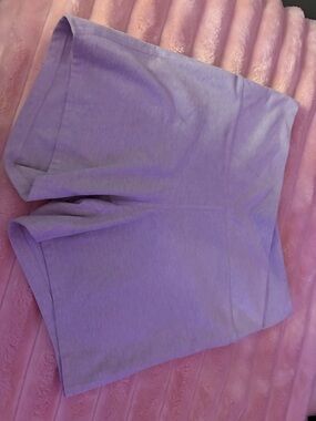 adidas Lavender Athletic Bike Shorts